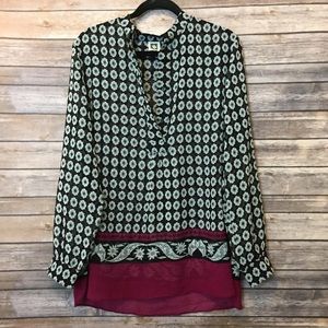 💗🌿ANNE KLEIN TUNIC/BLOUSE...SO PRETTY! 🌺🌿🌷
